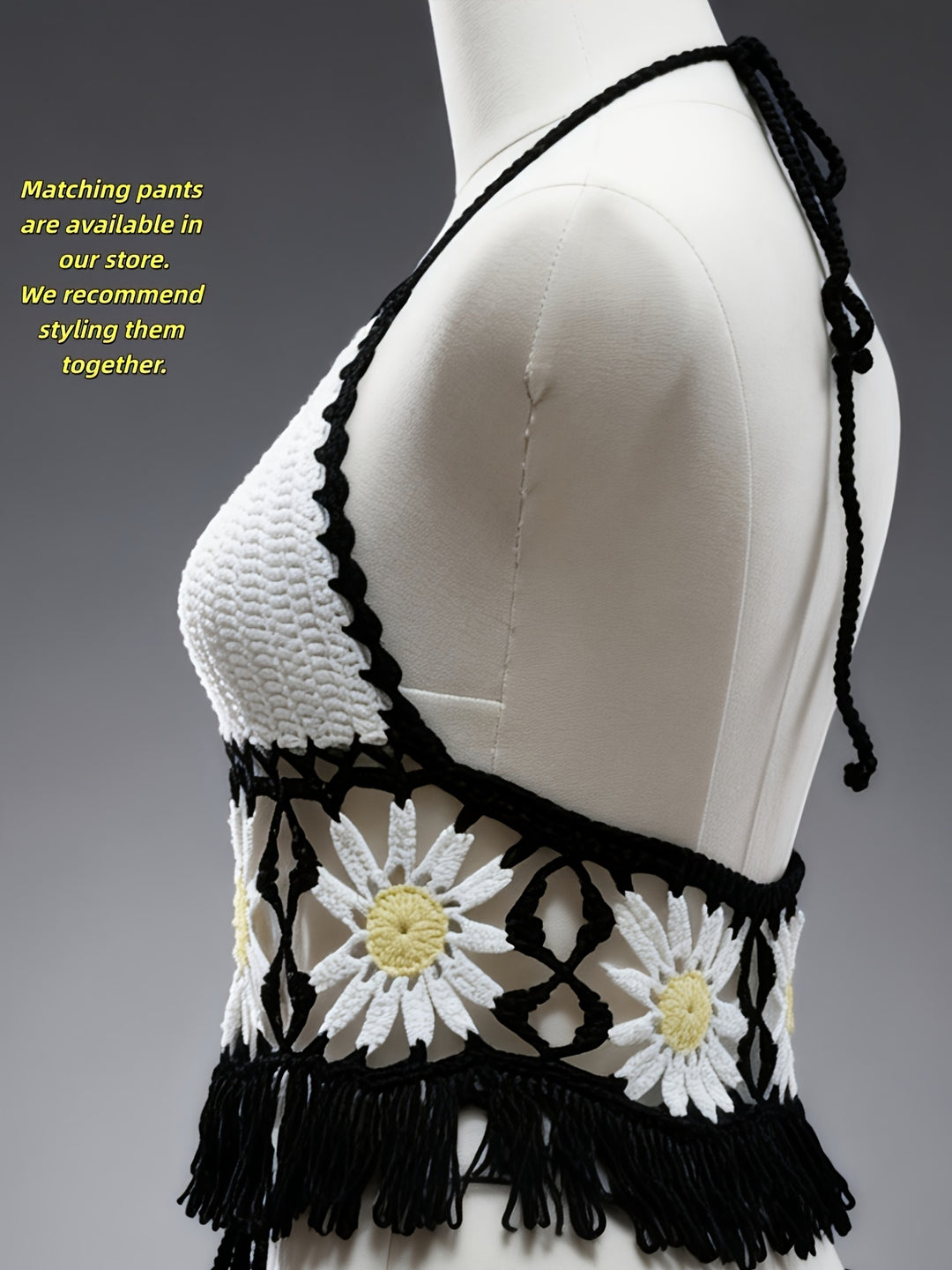 The Handmade Boho Halter Bra Top