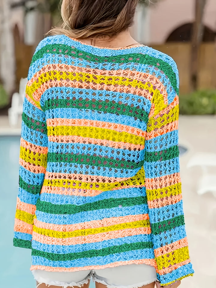 The Round Neck Long Sleeve Knit Top