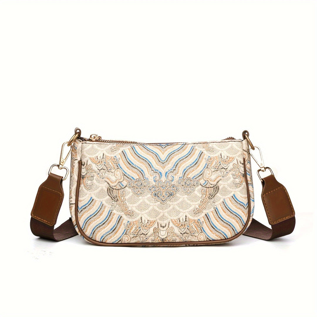 Luna Print Crossbody Bag — Lightweight Everyday Bag