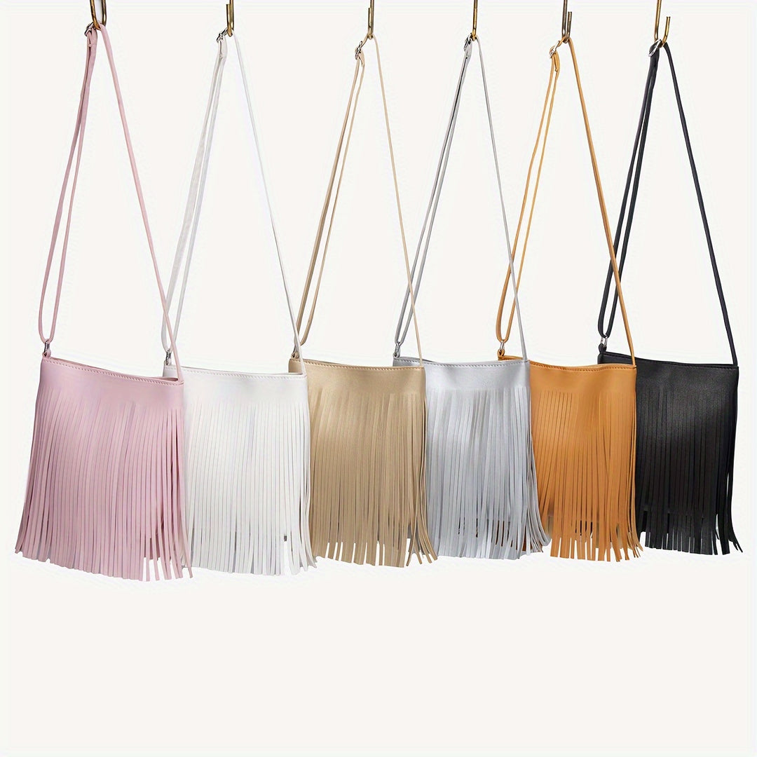 Boho Tassel Bucket Bag