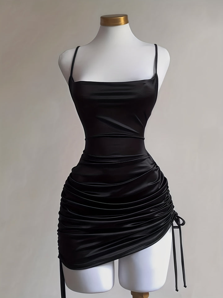 The Lace-Up Mini Dress