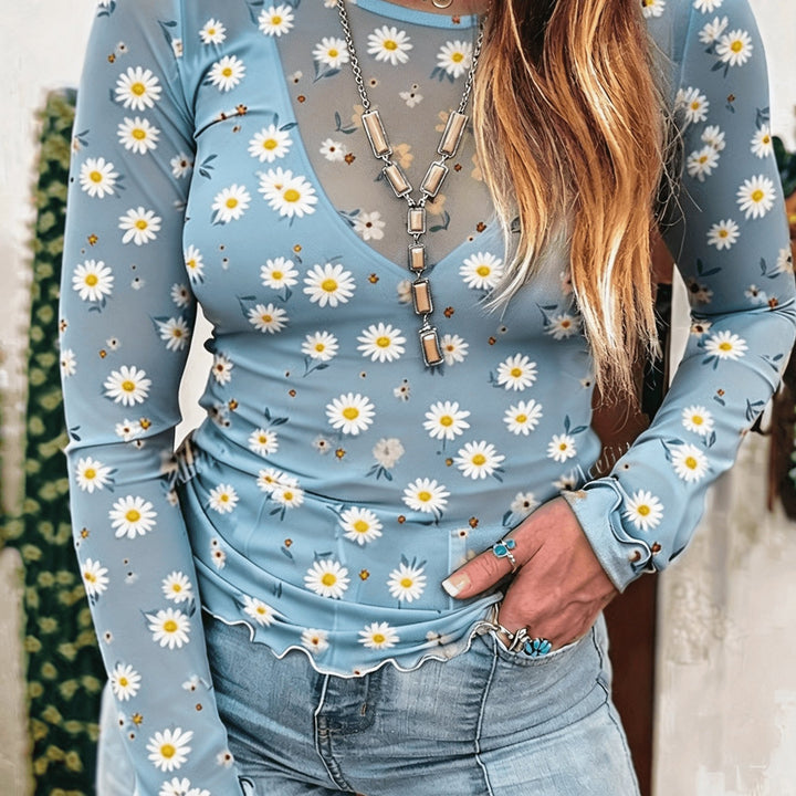 The Sheer Lace Blouse