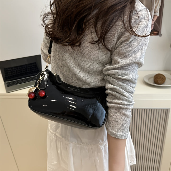 Textured Underarm Handbag