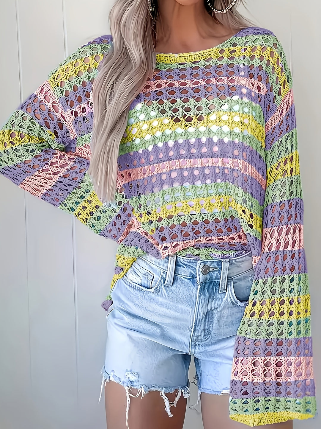The Round Neck Long Sleeve Knit Top