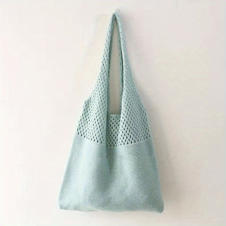 The Margaux Crochet Tote — Woven Shoulder Bag