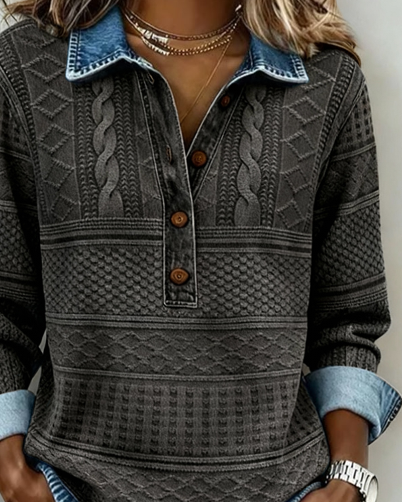 The Orlissey Textured Button-Up