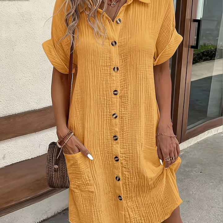 Eloise Shirt Dress — Vintage Button-Down Midi