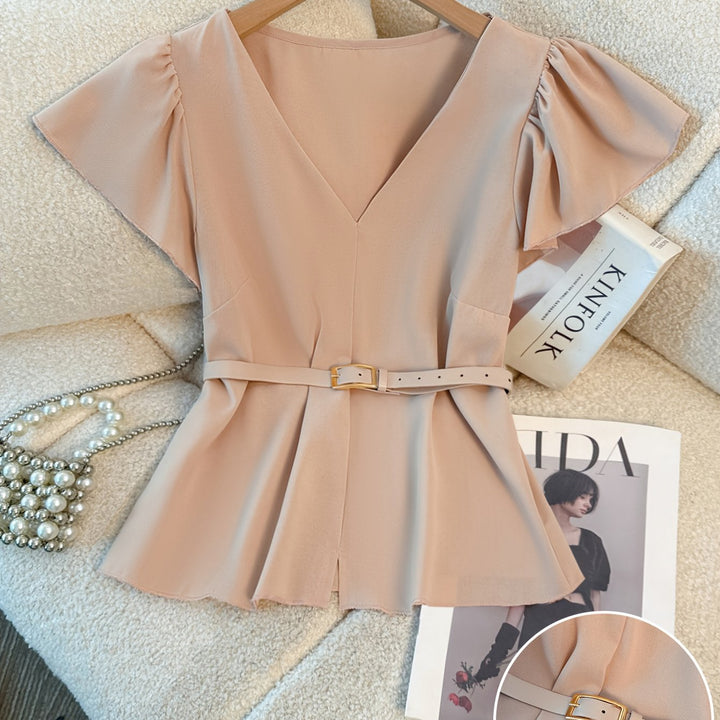 The V-Neck Shirting Set
