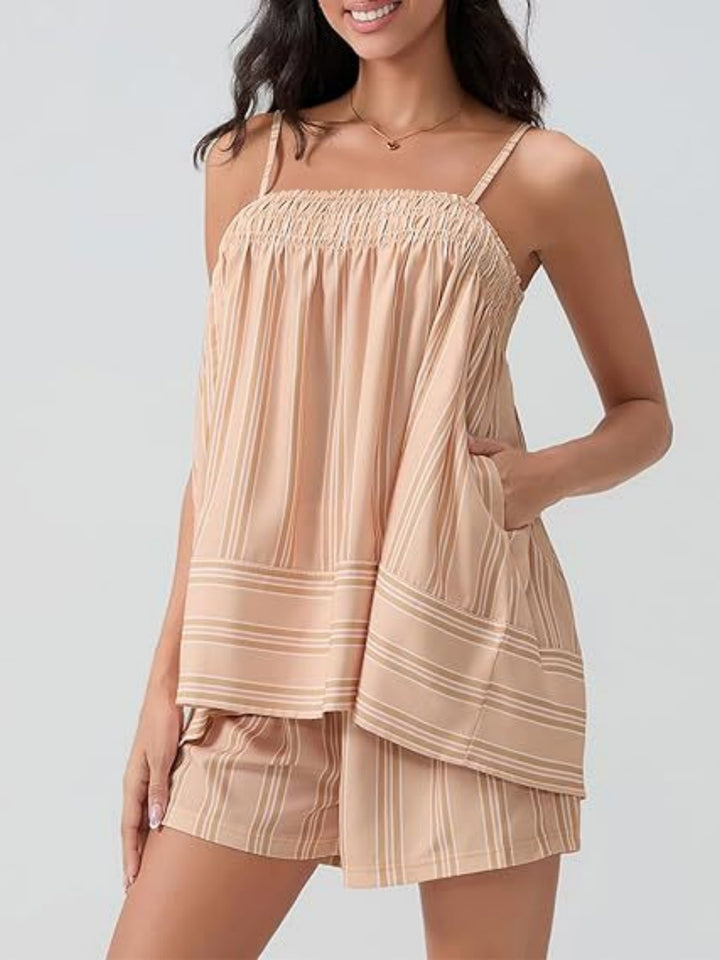 The Striped Sleeveless Summer Set
