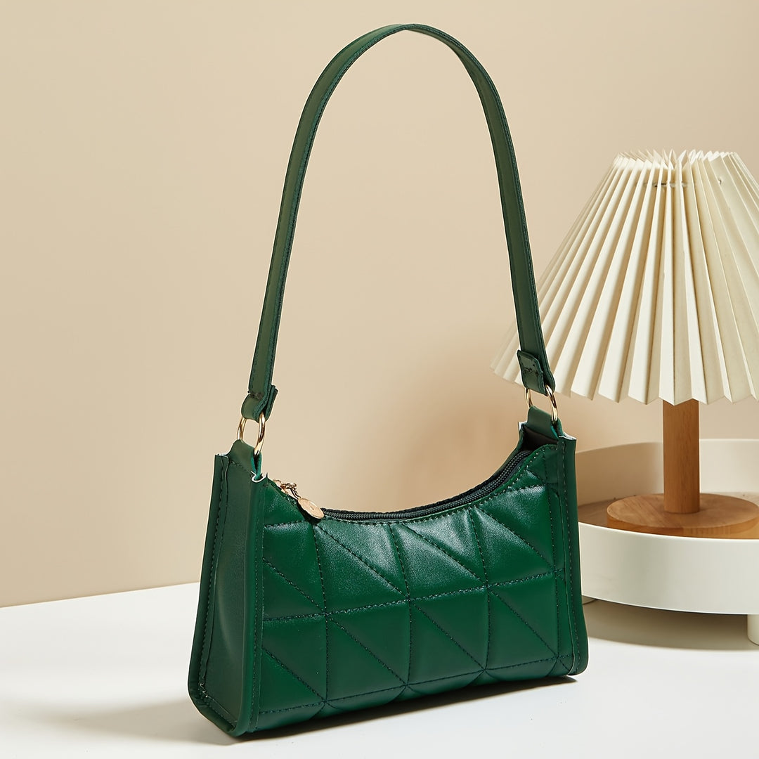 Embroidered Crescent Bag — Artisan Detail Shoulder Bag