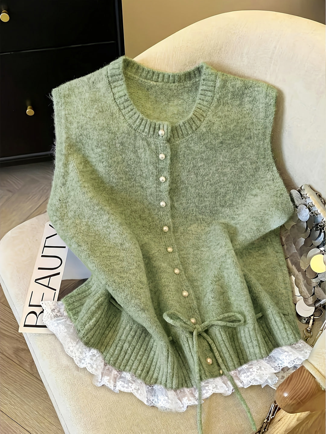 The Open-Knit Vest