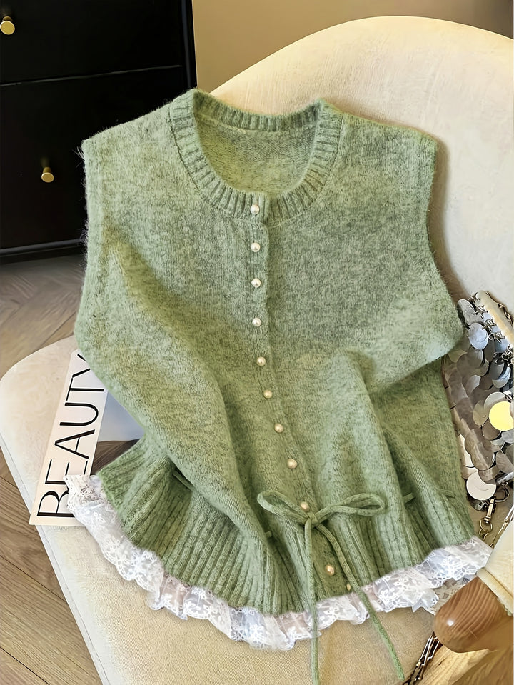 The Open-Knit Vest
