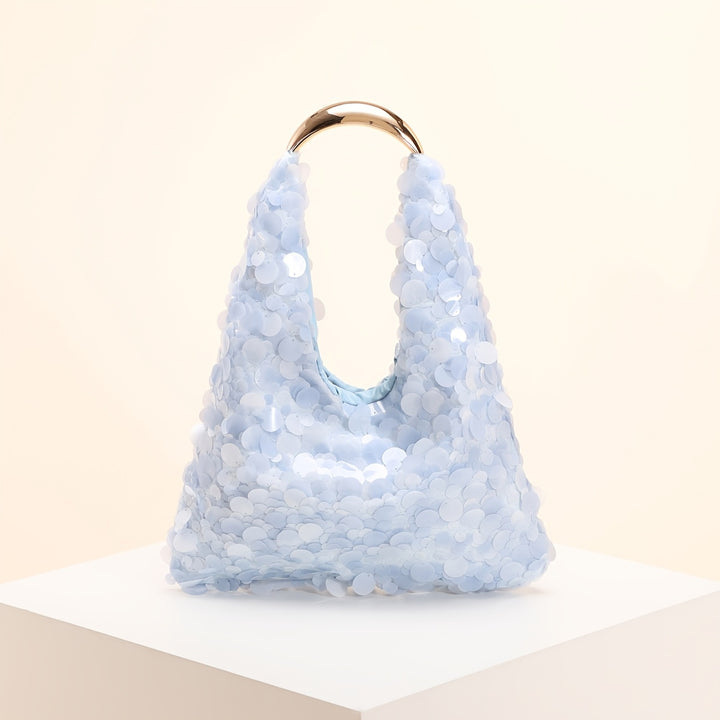 Luna Crescent Sequin Handbag – Chic & High-End