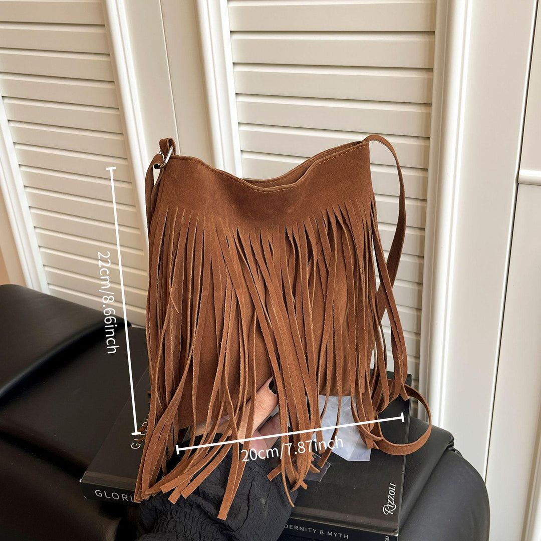 Sienna Boho Tassel Crossbody Bag – Stylish & Durable