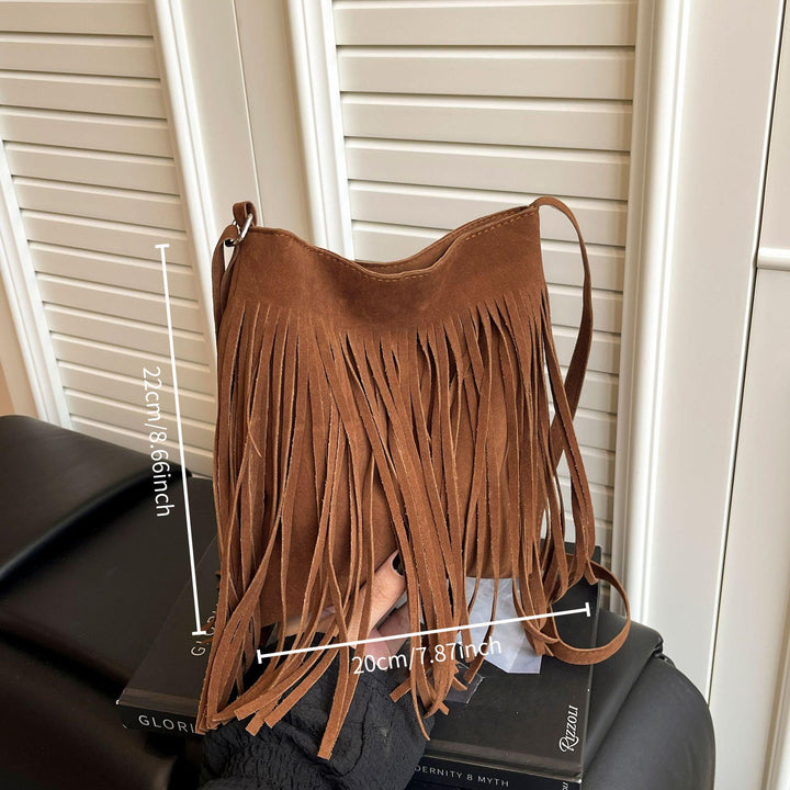 Sienna Boho Tassel Crossbody Bag – Stylish & Durable
