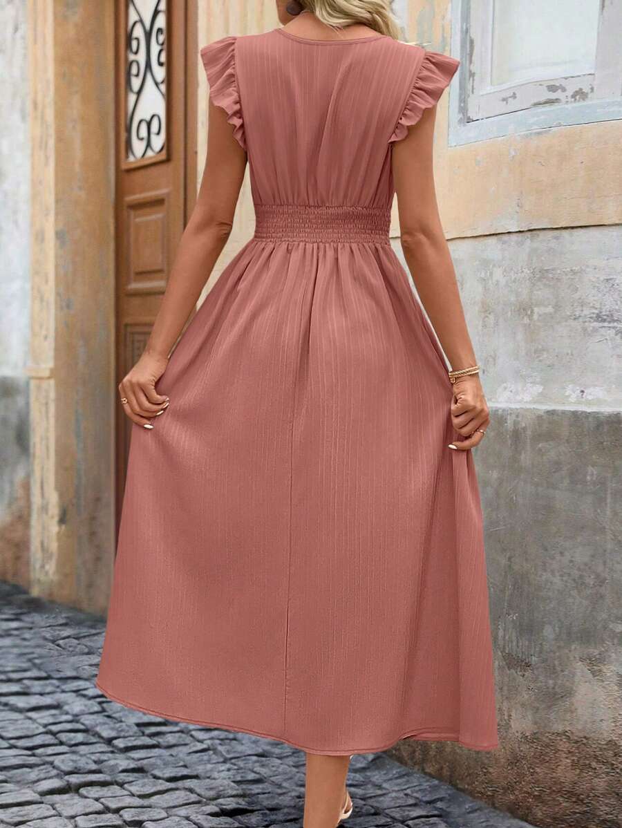 The Isla Ruffle Midi Dress