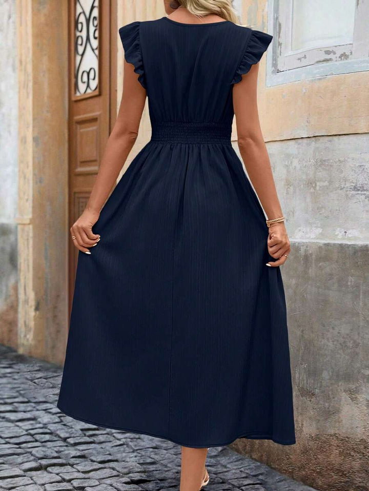 The Isla Ruffle Midi Dress