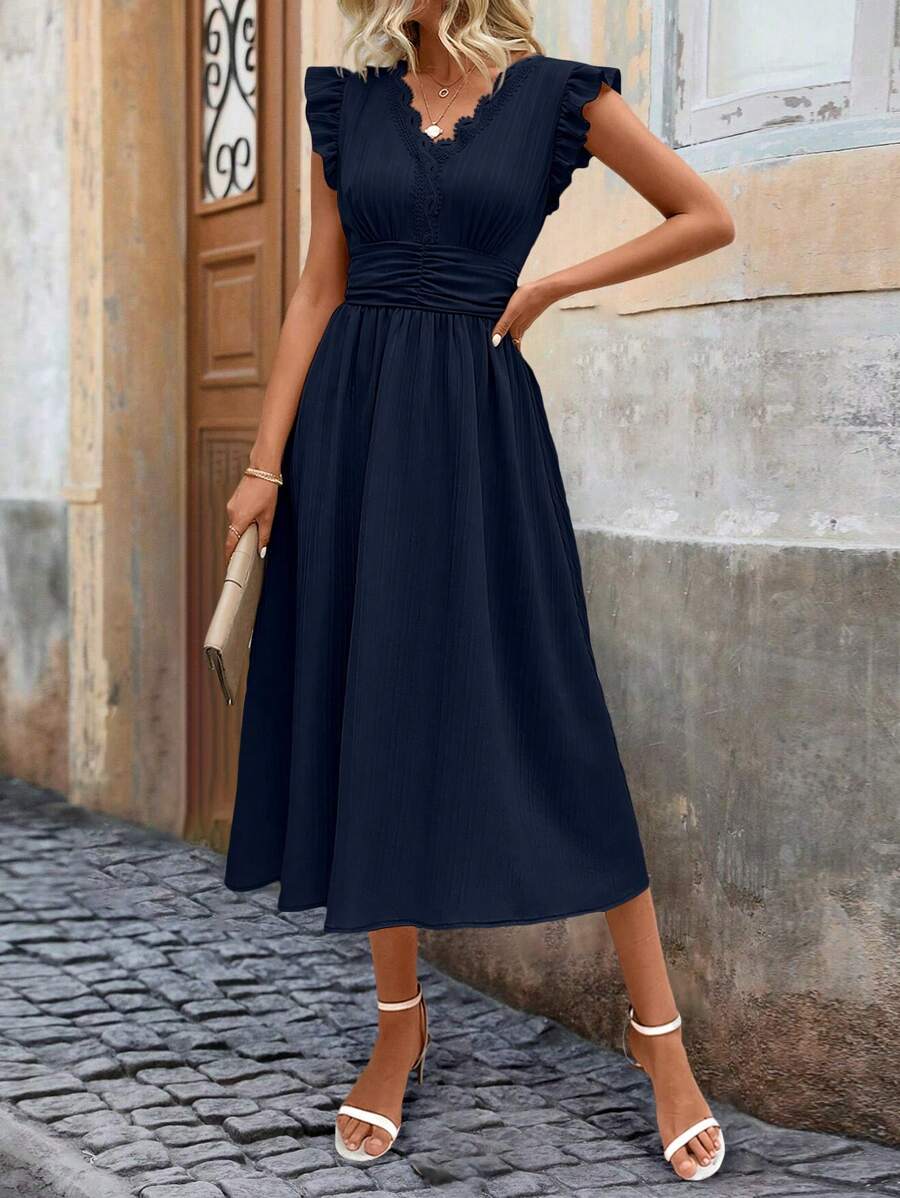 The Isla Ruffle Midi Dress