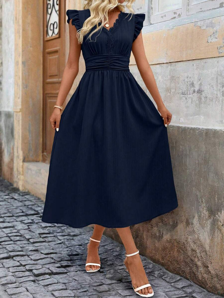 The Isla Ruffle Midi Dress