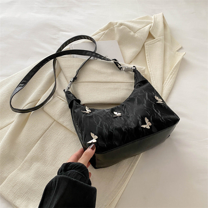Butterfly Dumpling Shoulder Bag – Elegant & Spacious