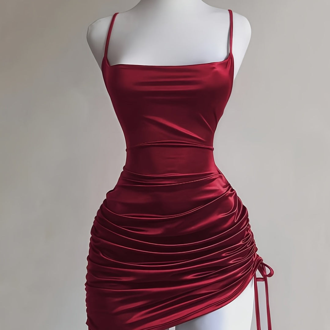 The Lace-Up Mini Dress