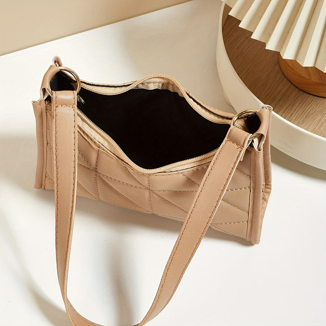Embroidered Crescent Bag — Artisan Detail Shoulder Bag