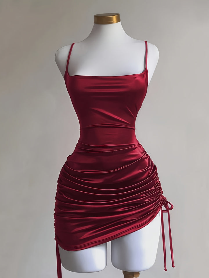 The Lace-Up Mini Dress