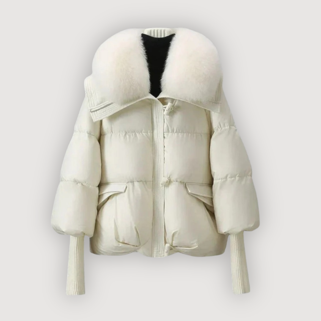 The Evette Fur-Collar Puffer