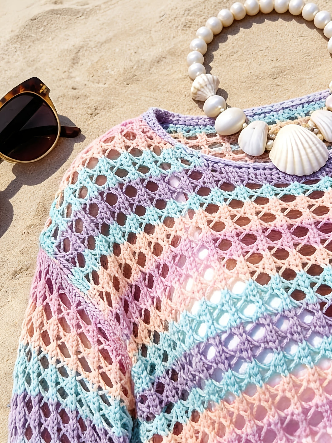 The One-Shoulder Crochet Cover-Up
