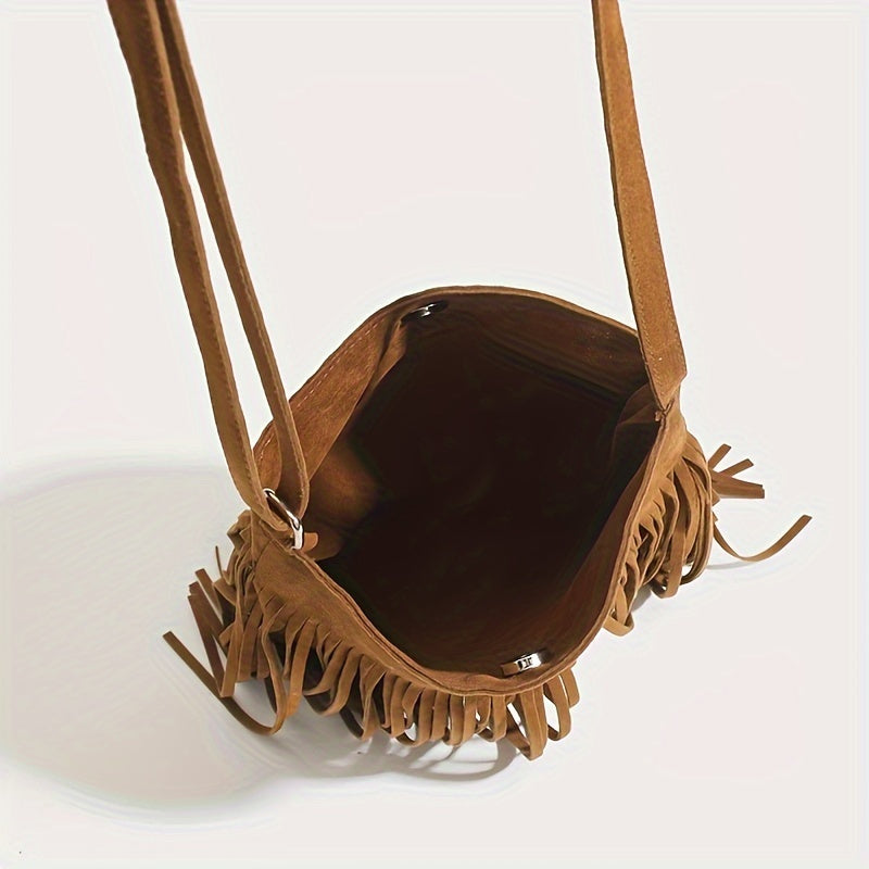 Sienna Boho Tassel Crossbody Bag – Stylish & Durable