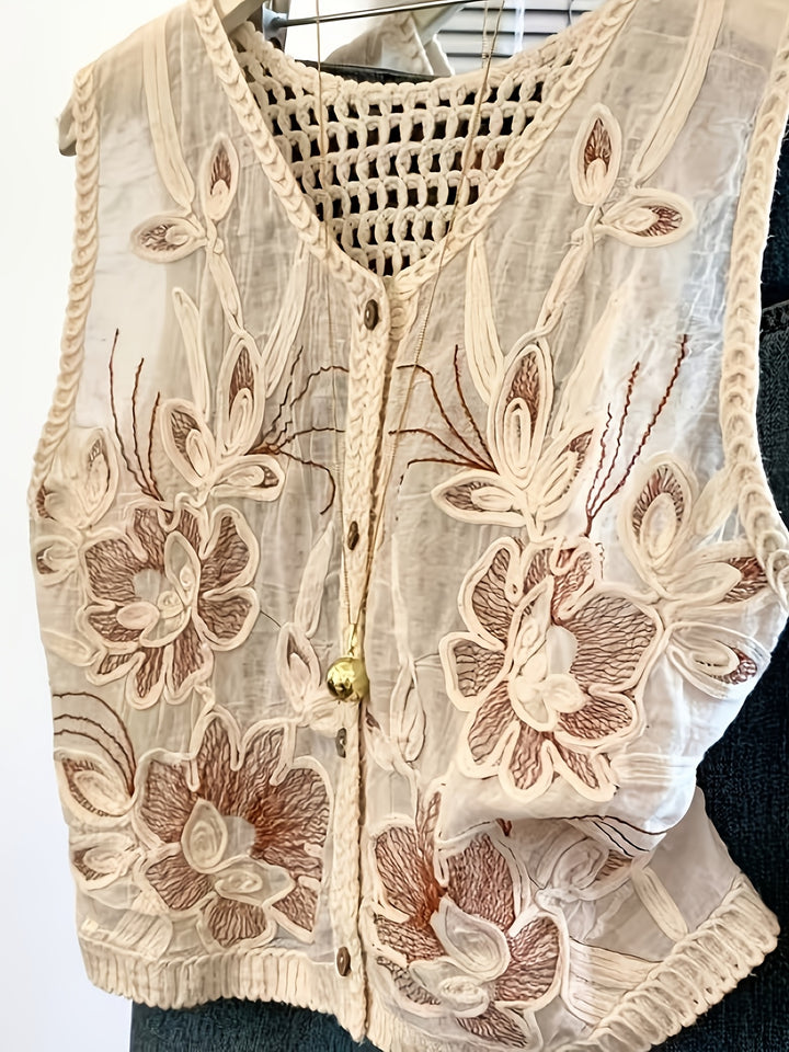 The Boho Floral Vest