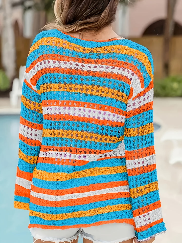 The Round Neck Long Sleeve Knit Top