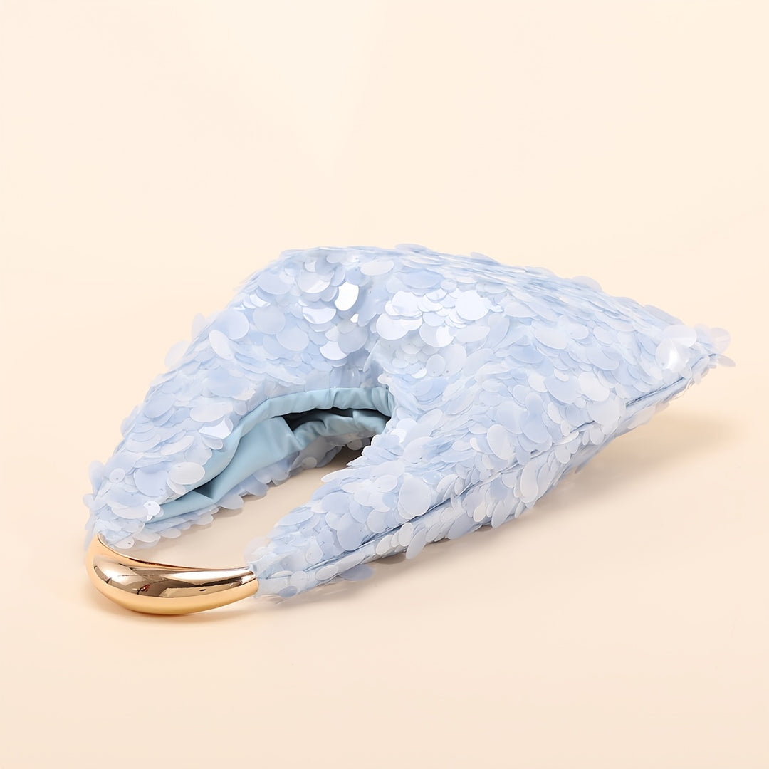 Luna Crescent Sequin Handbag – Chic & High-End