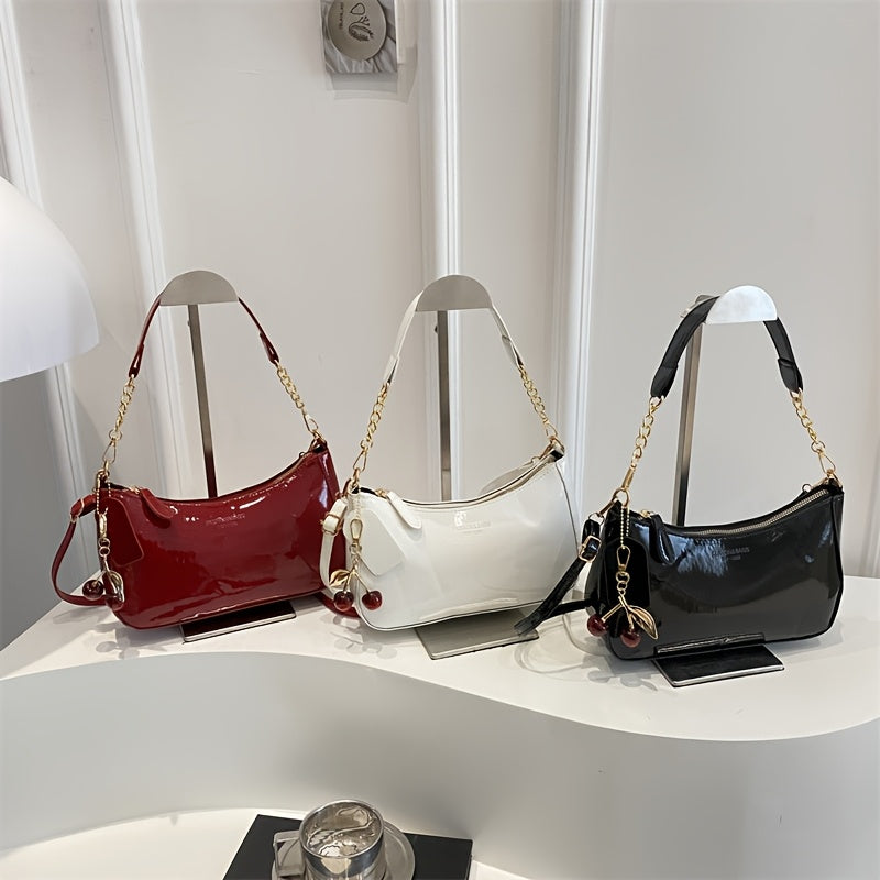 Textured Underarm Handbag