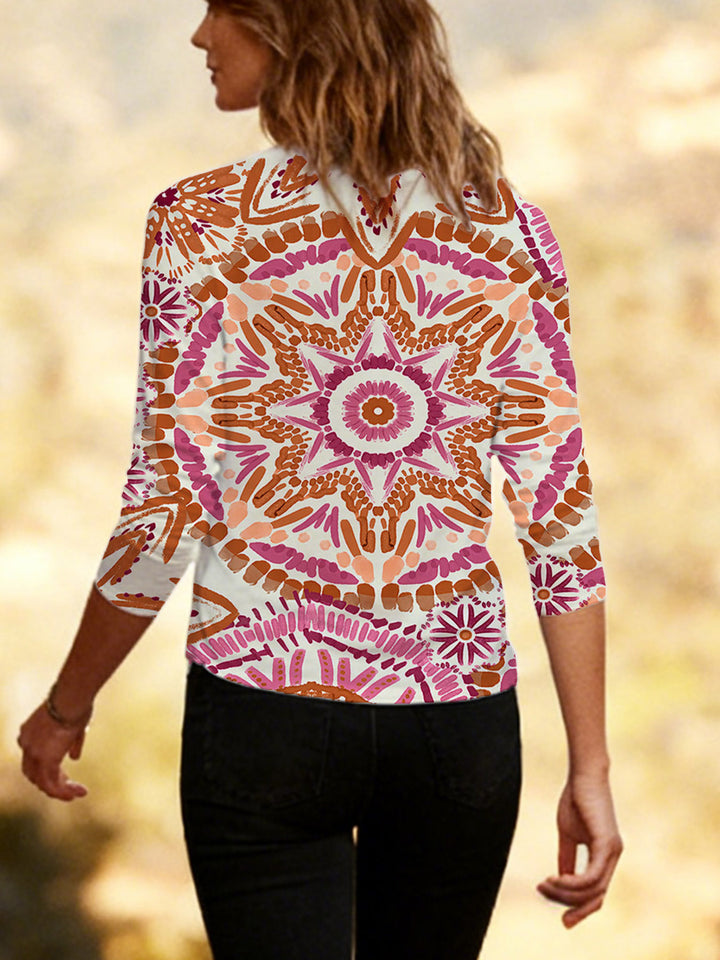 The Geometric Boho Blouse