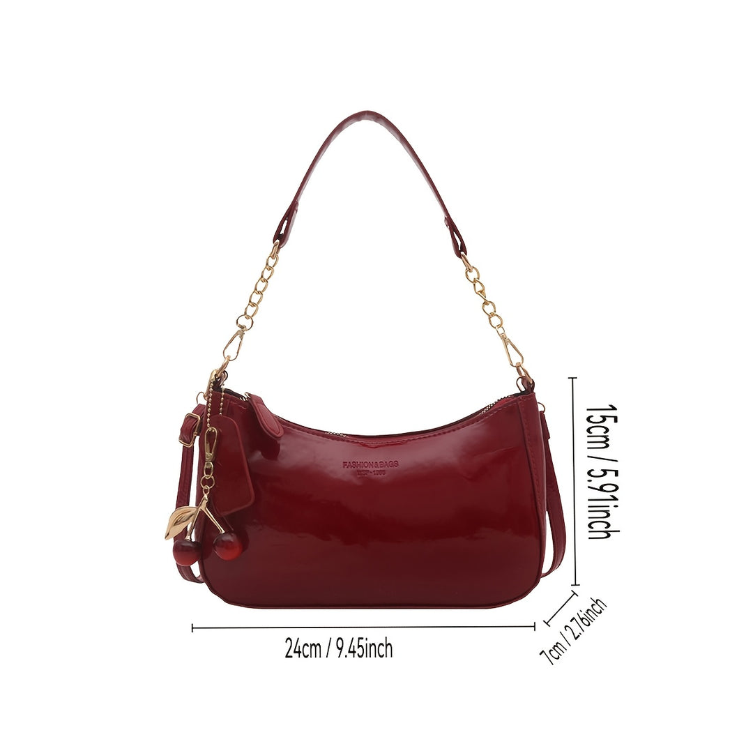 Textured Underarm Handbag