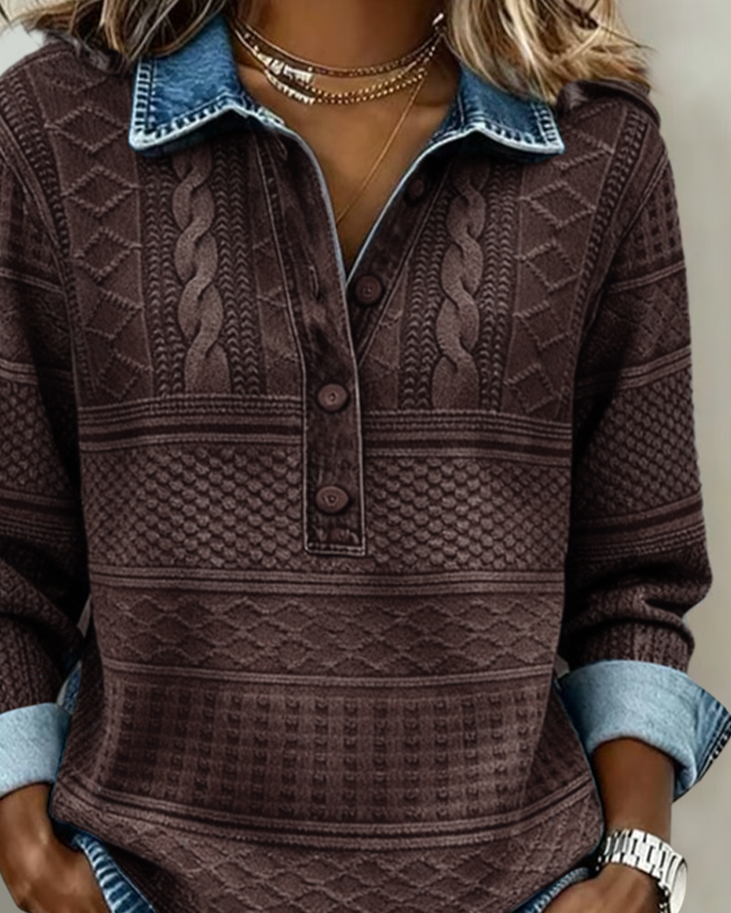 The Orlissey Textured Button-Up
