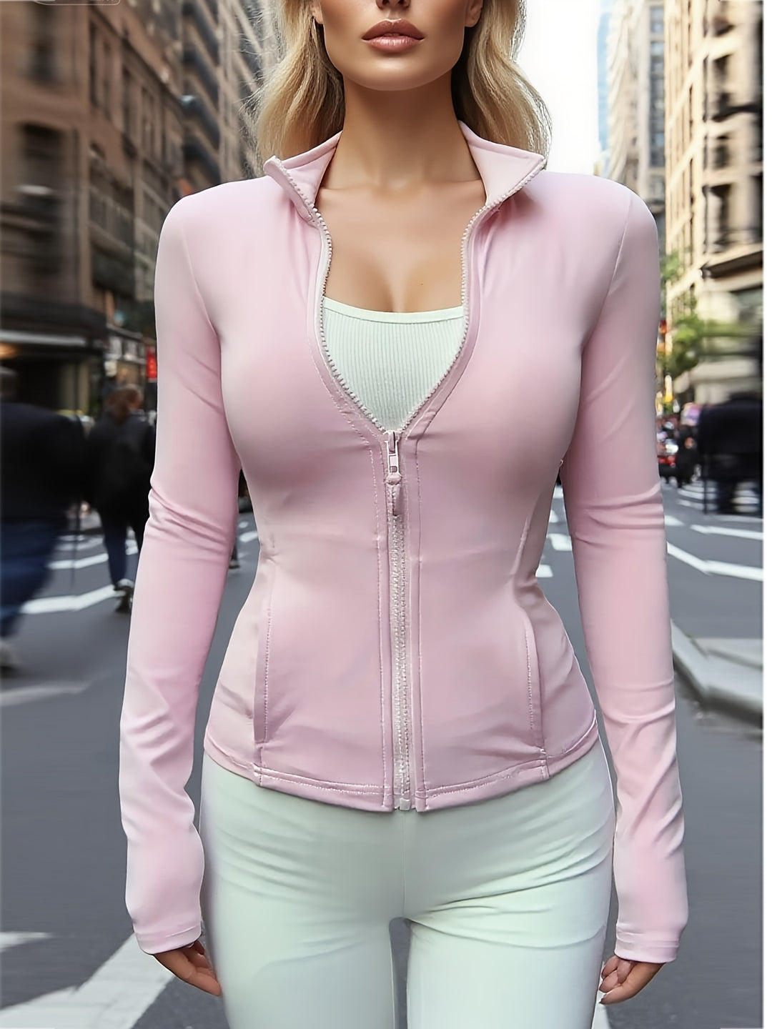 The Zip-Up Cropped Jacket