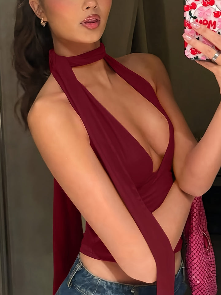 The Tie-Back Halter Crop Set