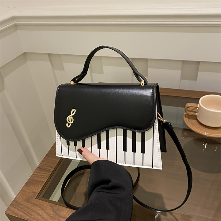Melody Piano Crossbody Bag – Musical & Stylish