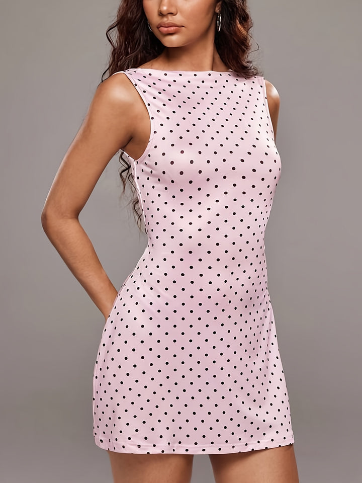 The Backless Polka Dot Top