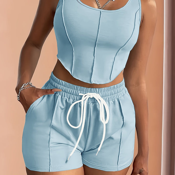 The Square Neck Casual Active Set