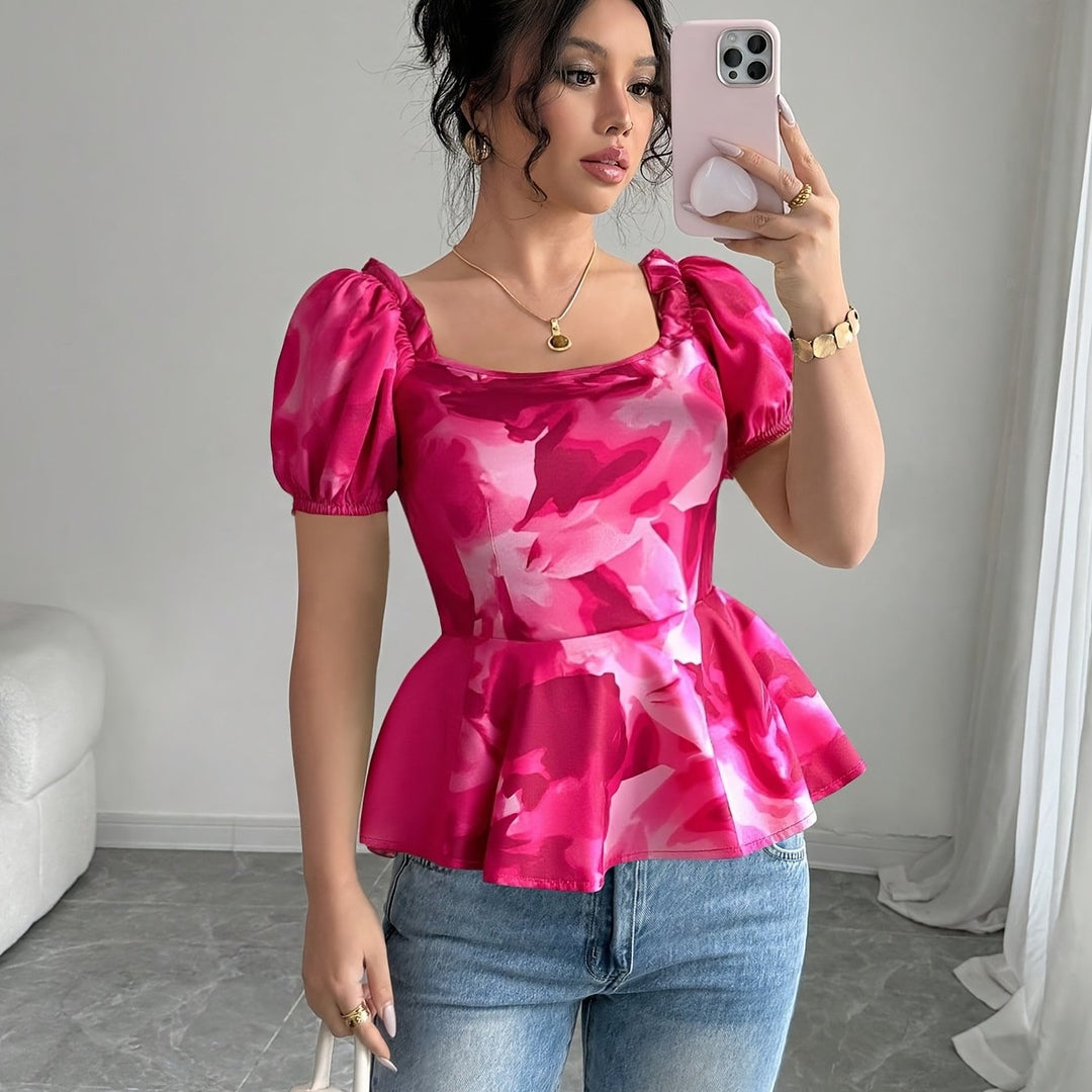 The Floral Square Neck Set