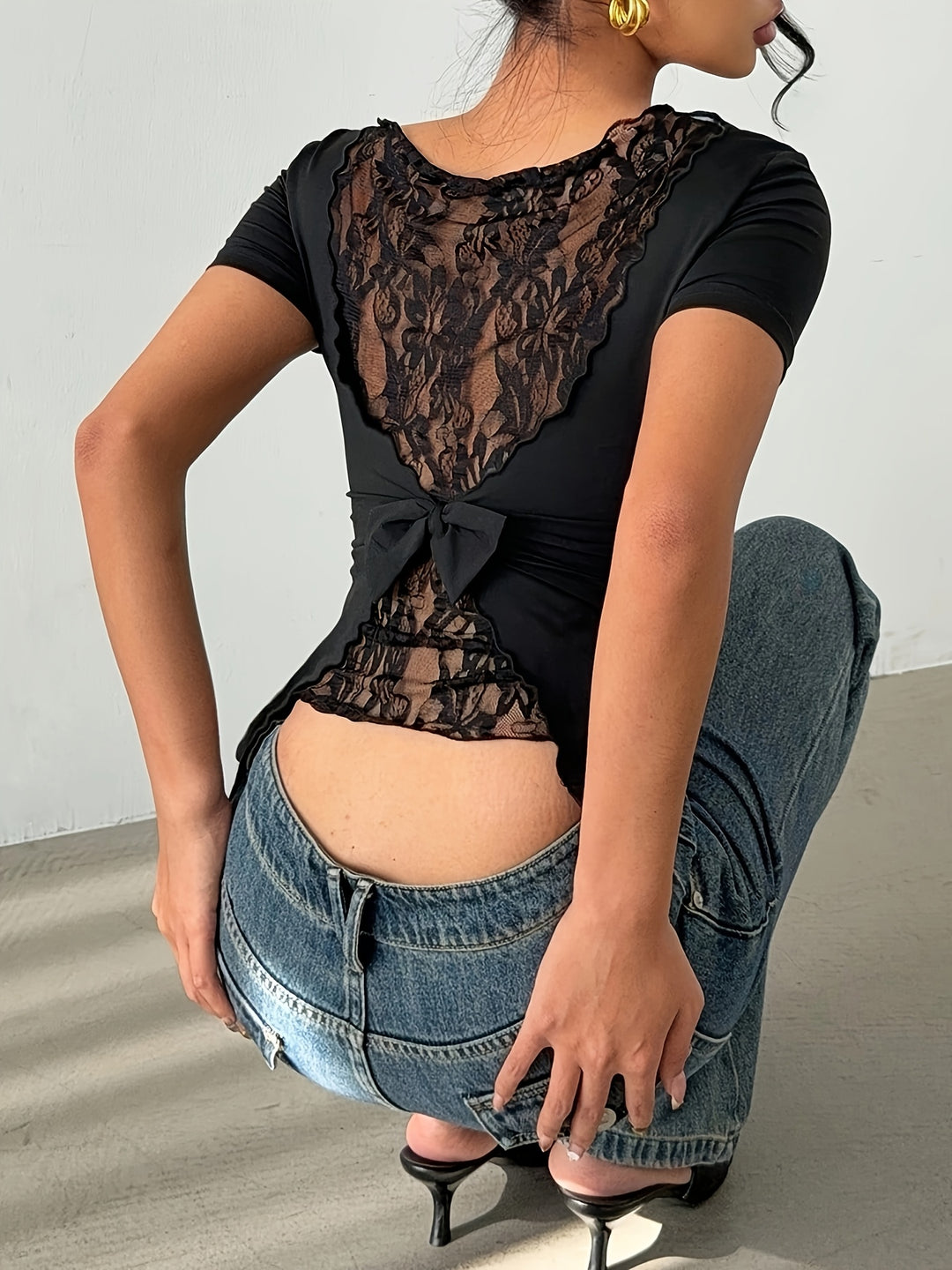 The Asymmetrical Lace Top