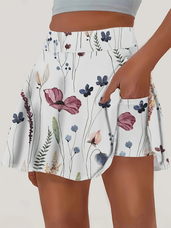 The Pleated Print Tennis Skirt