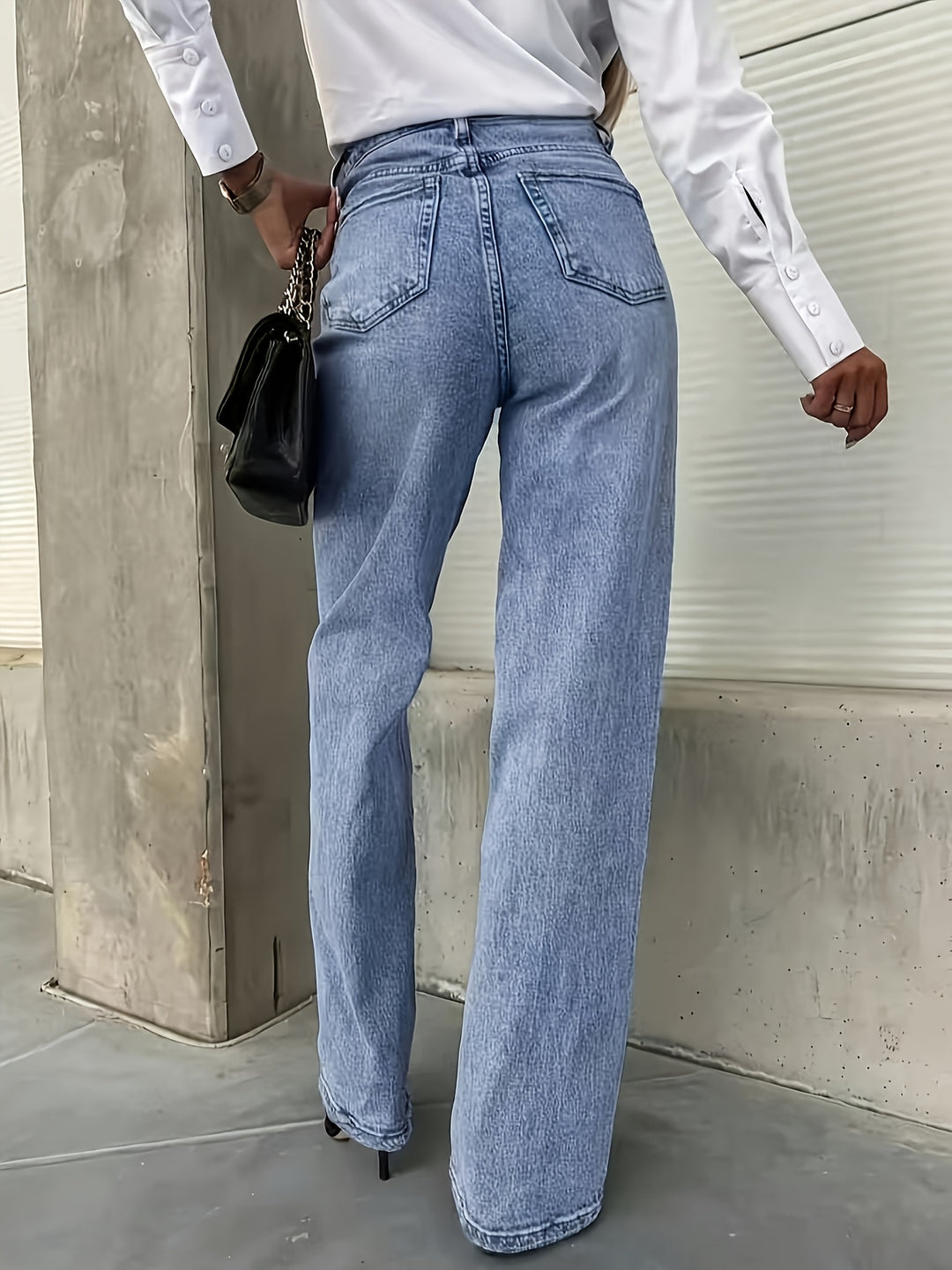 The Vintage Straight-Leg Jean — Mid-Wash