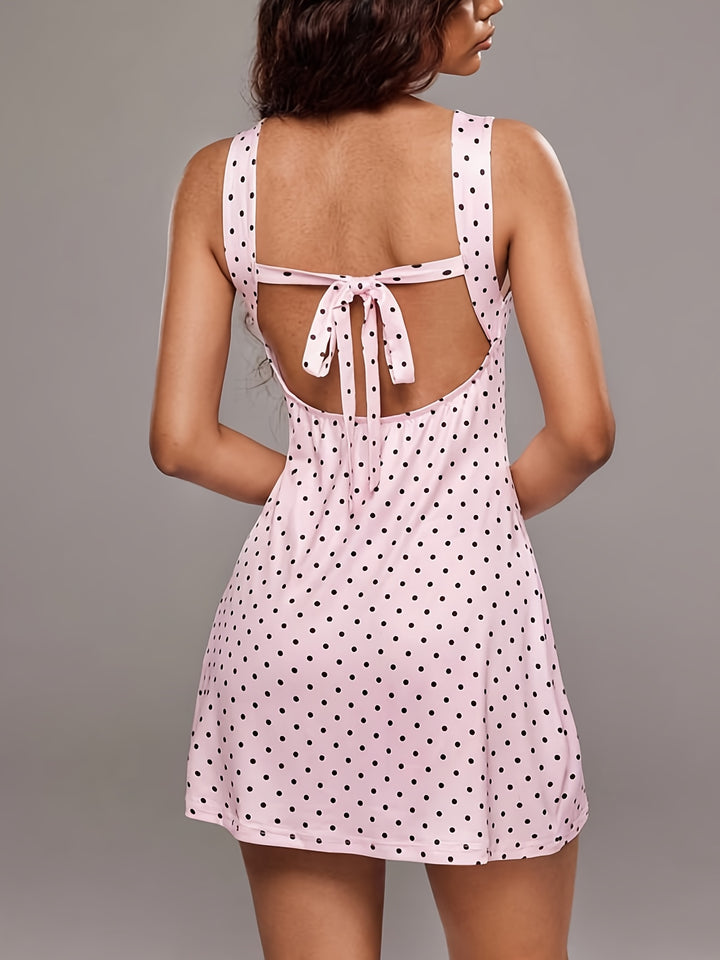 The Backless Polka Dot Top