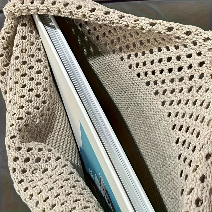 The Margaux Crochet Tote — Woven Shoulder Bag