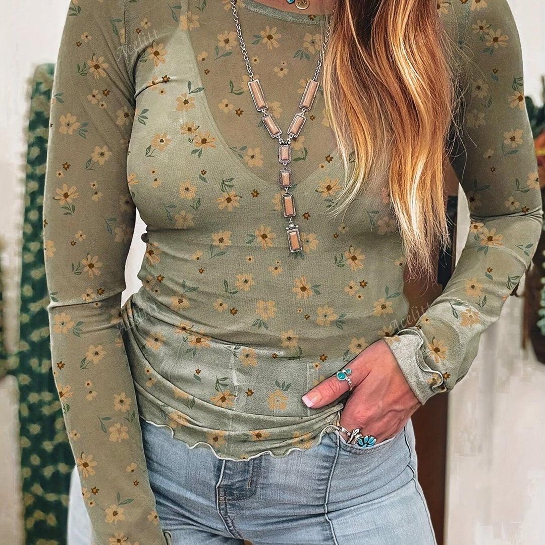 The Sheer Lace Blouse