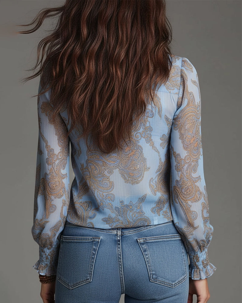 The Norina V-Neck Blouse